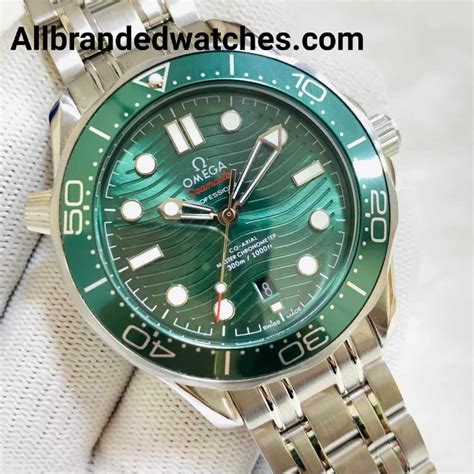 omega watch green face